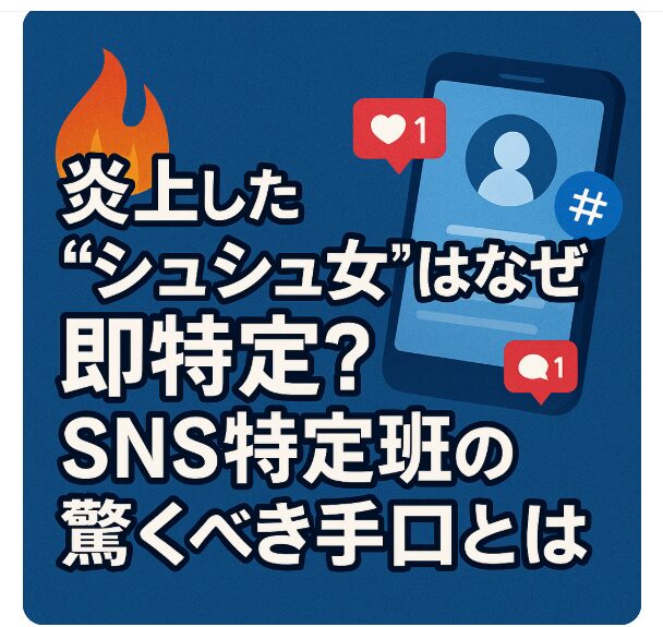 炎上した“シュシュ女”はなぜ即特定？SNS特定班の驚くべき手口とは